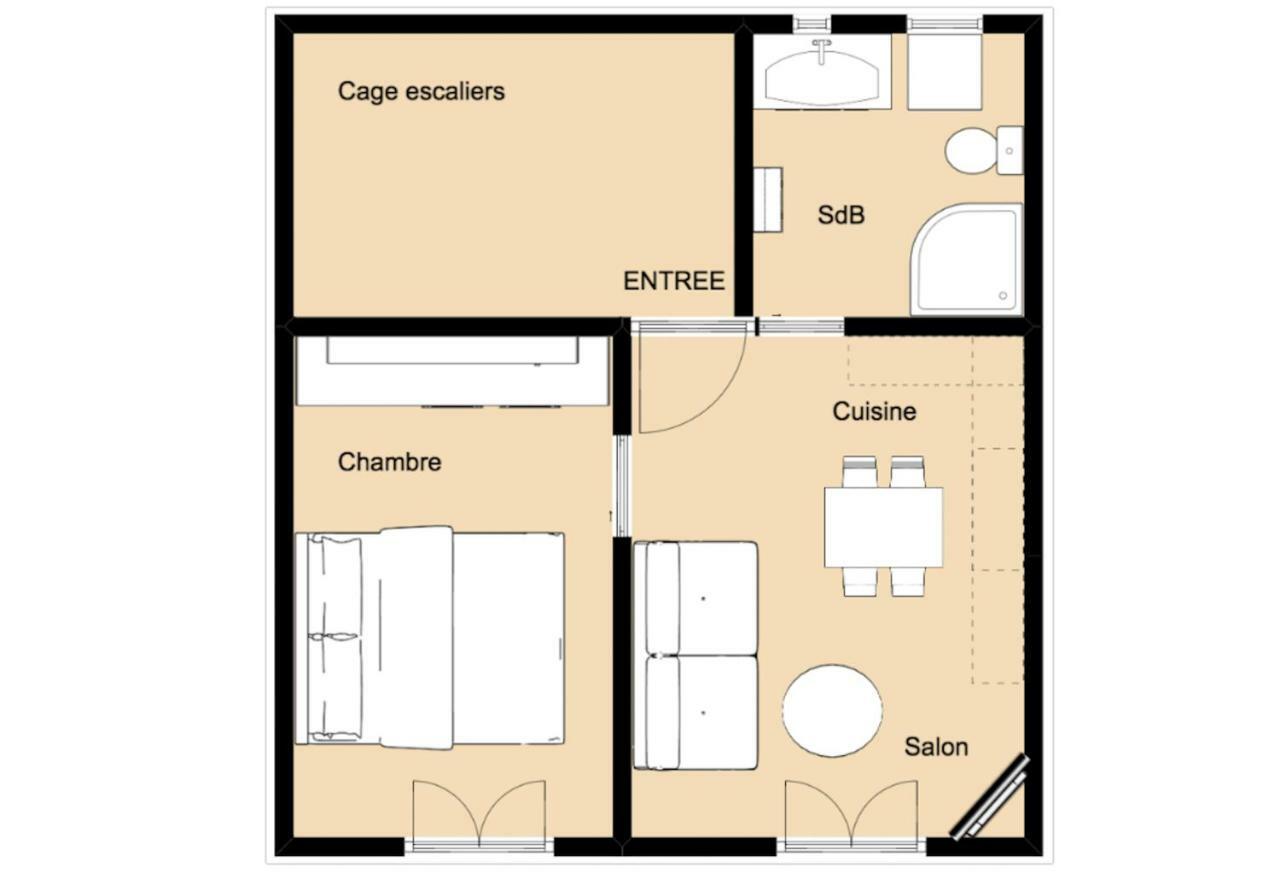 Les Meubles De Luchon - La Perle Bleue - Centre Luchon, Beau T2, 2 A 4 Personnes, Wifi Apartment Bagnères-de-Luchon Exterior foto